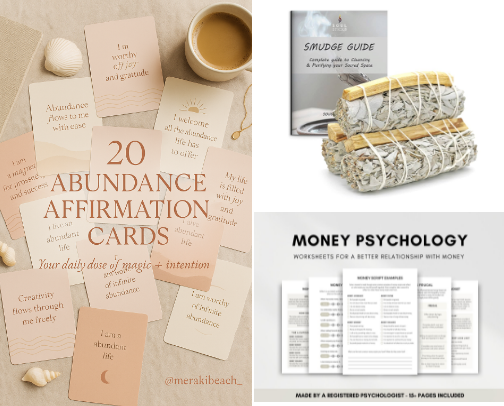 Money Manifestation Tools for Women Entrepreneurs ✨ cover photo collage