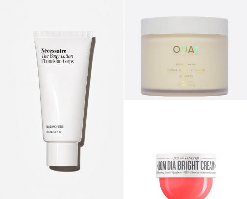 perfect skin + body care 🩷 cover photo collage