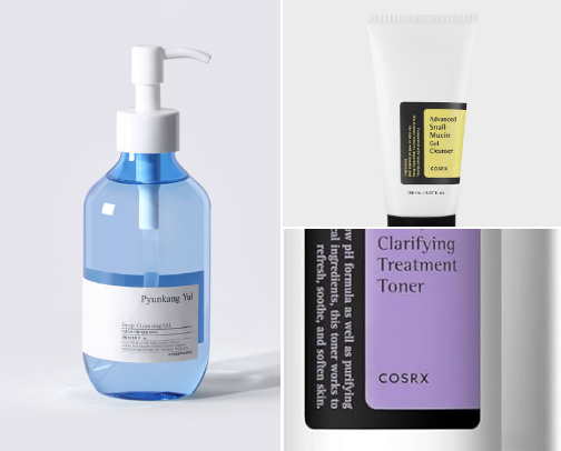 Skin care routine cover photo collage