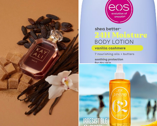 Body Products (vanilla scent) cover photo collage