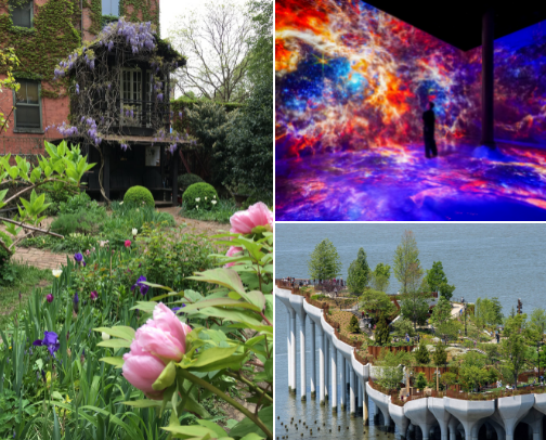 NYC Piers, Parks, & Gardens cover photo collage