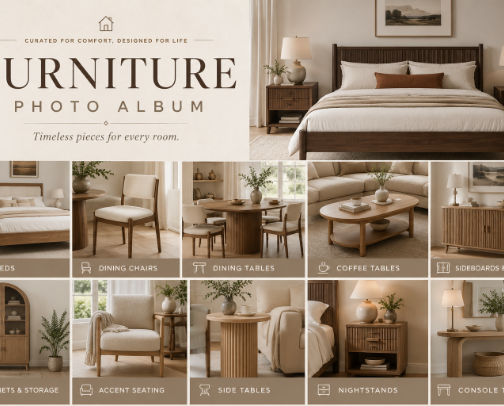 Modern Organic Furniture | Timeless pieces for every room cover photo collage