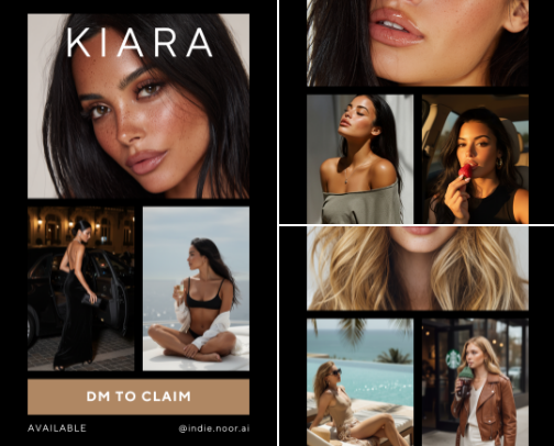 Done-For-You AI Avatars | Hyper-Realistic Influencer Models cover photo collage
