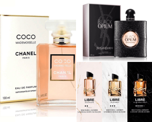 Parfumes cover photo collage