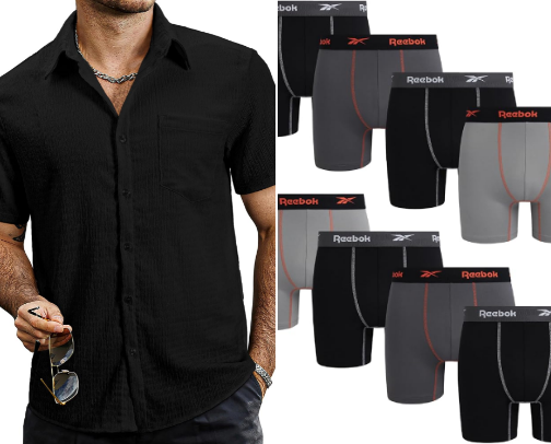 Men’s clothes cover photo collage