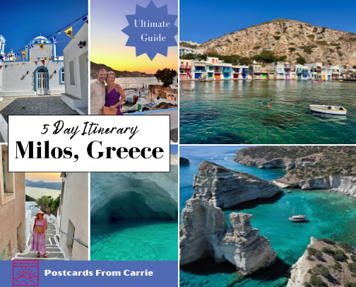 The Ultimate Milos, Greece Travel Guide cover photo collage