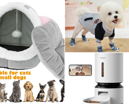 Pet accessories cover photo collage