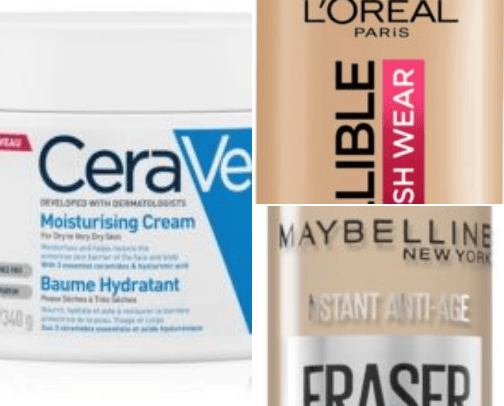 COMBINATION SKIN                     makeup routine cover photo collage