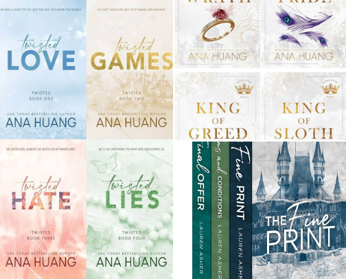 spicy romance recs cover photo collage