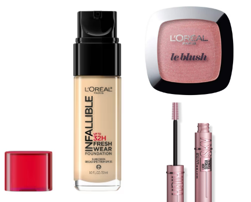 Lightweight make up routine cover photo collage