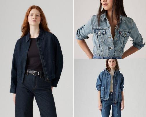 Women Denim Jackets & Outerwear cover photo collage