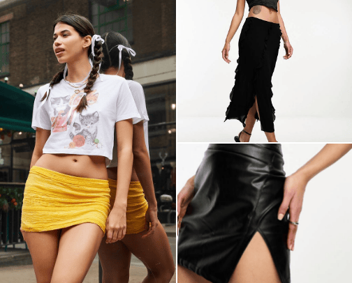 Skirts👑 cover photo collage