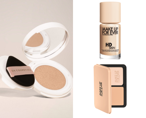 foundations/powders cover photo collage