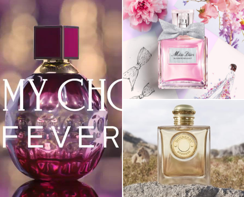 perfume collection ($-$$$) cover photo collage