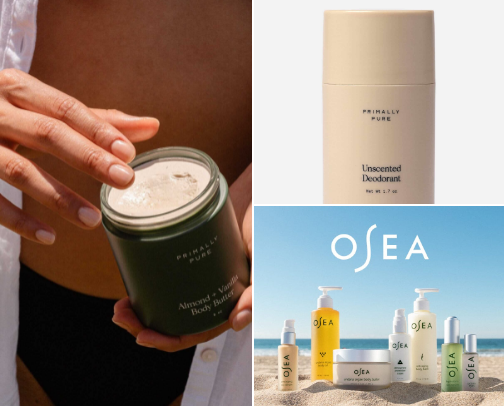 What you will find in my low-tox bathroom & skincare routine cover photo collage