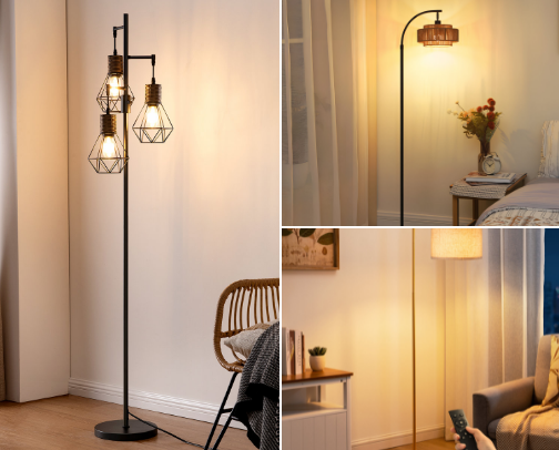Aesthetic Standing Lamps for Cozy Corners cover photo collage