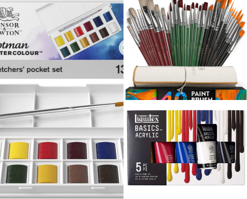 Art supplies I use cover photo collage