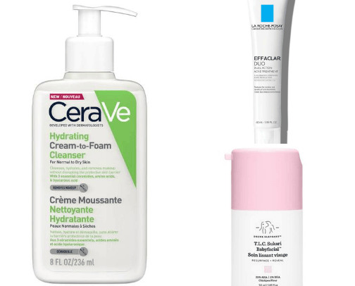 Skincare cover photo collage