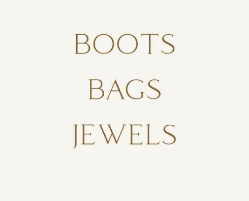 Boots Bags & Jewels cover photo collage