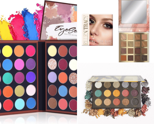 Flawless eyeshadow pallets cover photo collage