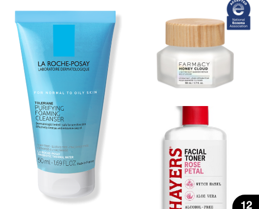 Skincare faves 💜 cover photo collage