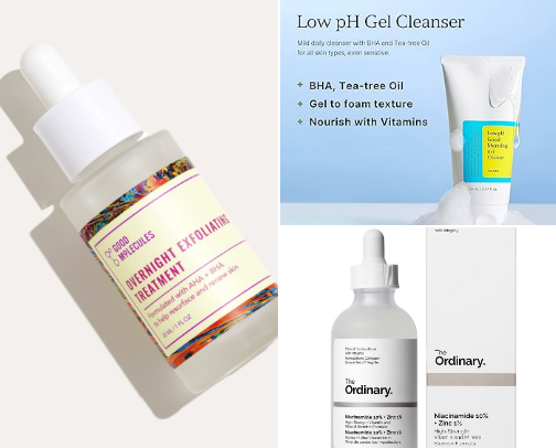 Skincare routine- step by step for acne prone skin. (without breaking the bank) cover photo collage