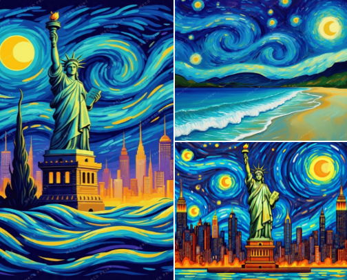 Artistic Wall Print
Inspired by Famous Painters 
(Download-Print-Hang) cover photo collage