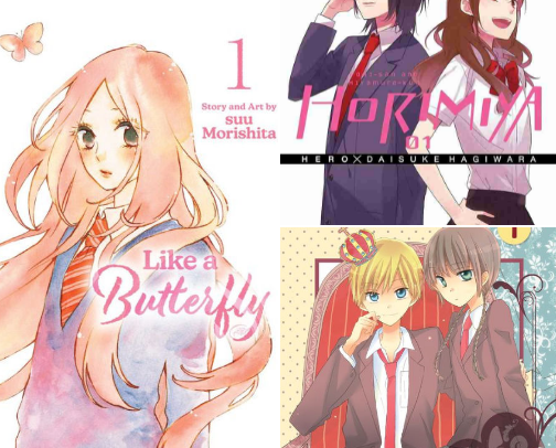 ୨୧┇the cutest Romance mangas cover photo collage