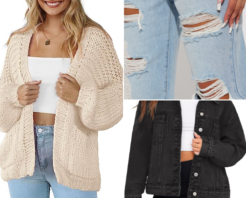 Fall clothing haul cover photo collage