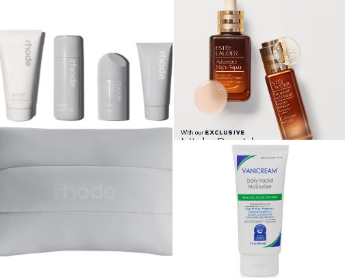Skincare favs for sensitive/aging skin cover photo collage
