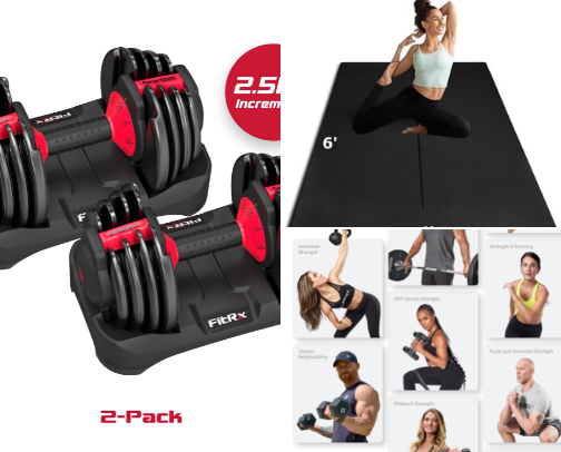 At Home Workout Recommendations💪🏼 cover photo collage