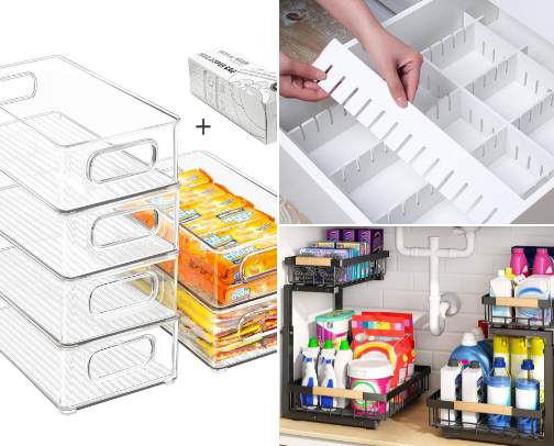 Home Organization Essentials | Declutter, Storage Solutions, Small Space Organization Ideas cover photo collage