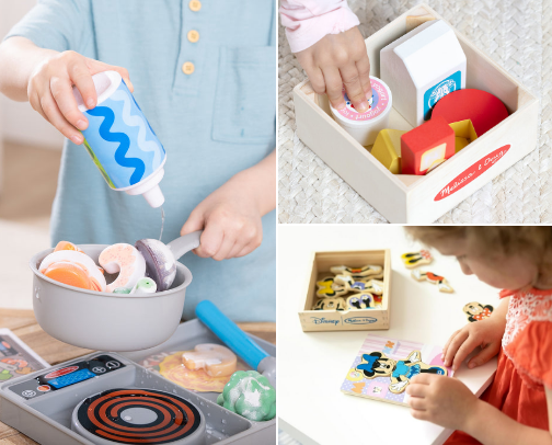 Our FAVE pretend play toys 🧸 UNDER $50 (Melissa & Doug Version) cover photo collage