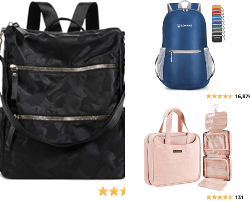 Suitcases, Backpacks & Travel Bags cover photo collage