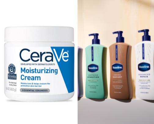 Winter skin moisturizer cover photo collage