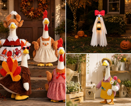 Goose is on the loose but first Gertie’s favorite fits. cover photo collage
