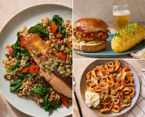 Healthy Meal Kits for Busy Weeknights cover photo collage