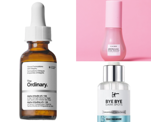 Skin care products cover photo collage