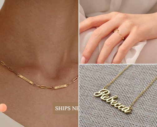 personalized jewerly cover photo collage