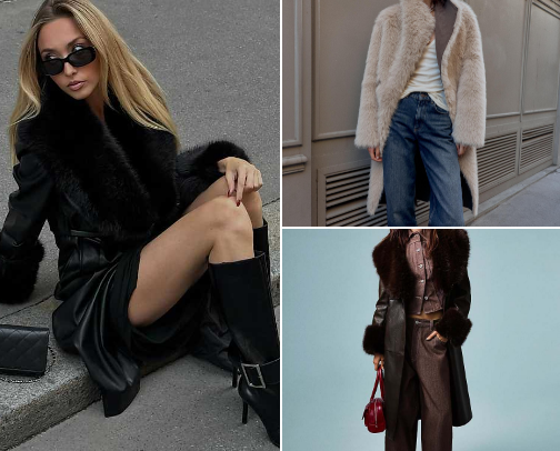 Winter fluffy glamour✨ cover photo collage