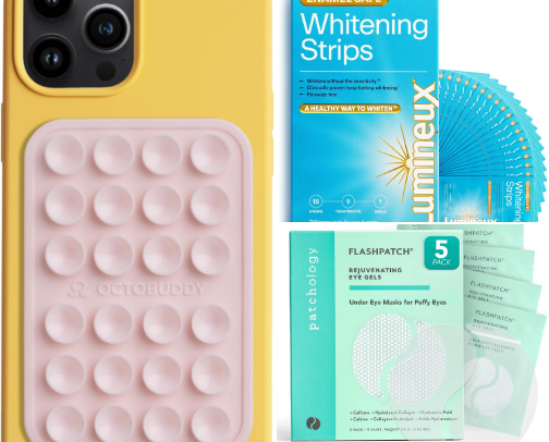 Stocking stuffer ideas for her 🤍❤️ cover photo collage