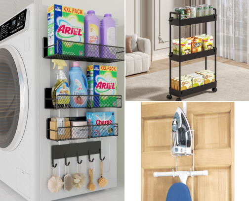 Laundry Closet Organization Ideas for Tiny Spaces cover photo collage