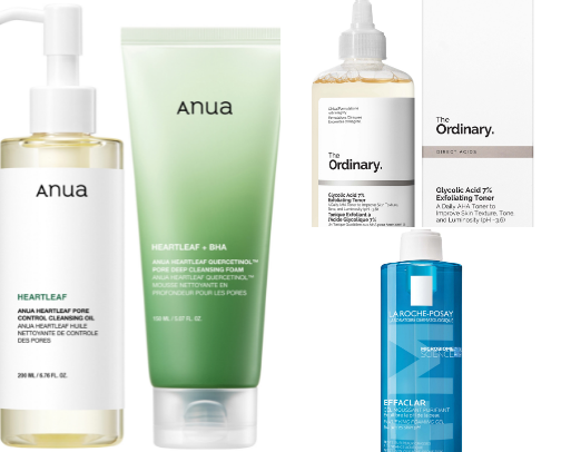 Skincare products that actually helped my skin cover photo collage