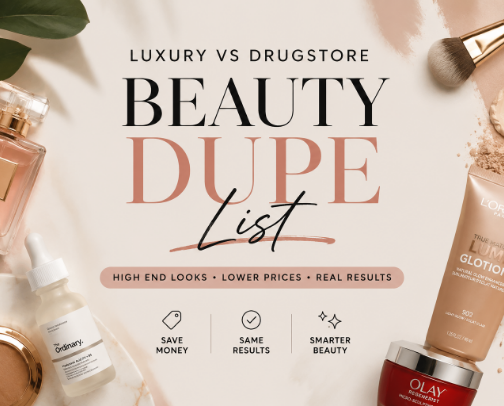 Luxury Looks for Less cover photo collage