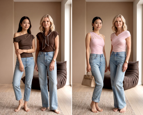 Tops for Light Blue Jeans cover photo collage