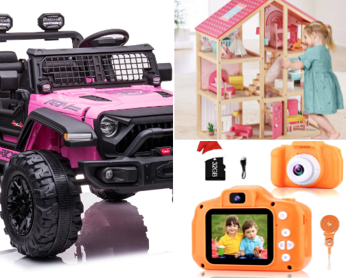 Big Ticket Santa Gift Ideas for Kids cover photo collage