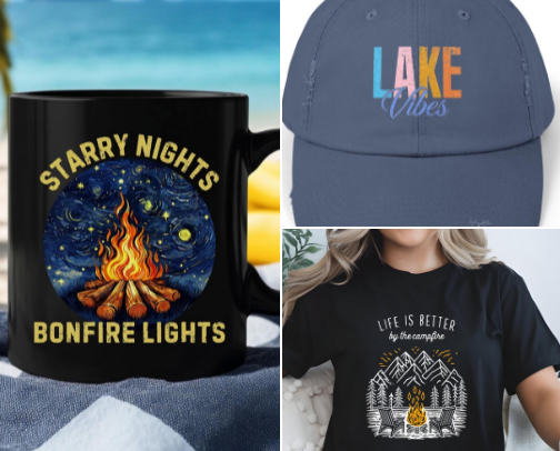 Shop Happy @ Happy Cottage Goods on Etsy. Good vibes and great giftables. cover photo collage