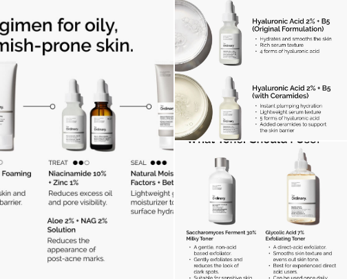 The ordinary products cover photo collage