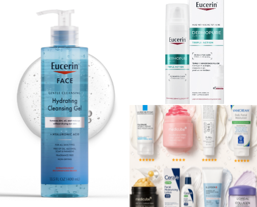 🩵 Skincare I Keep Repurchasing cover photo collage