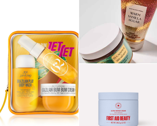 Finding great scents and creams for the body cover photo collage